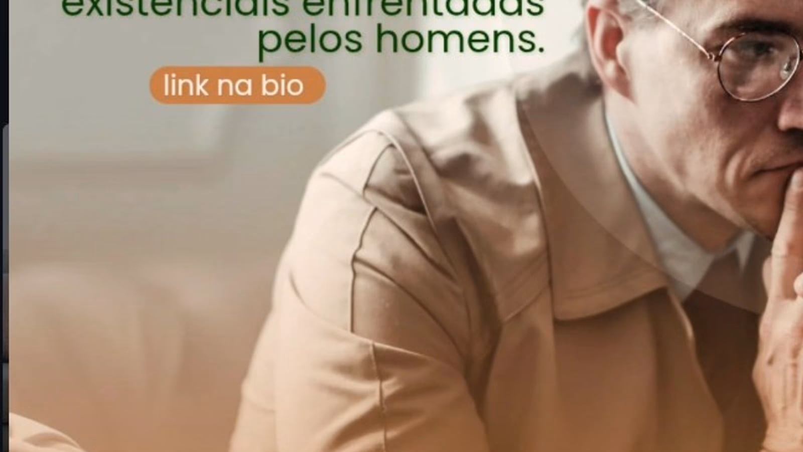 Homem pensativo, ilustração editorial sobre pensamentos invasivos