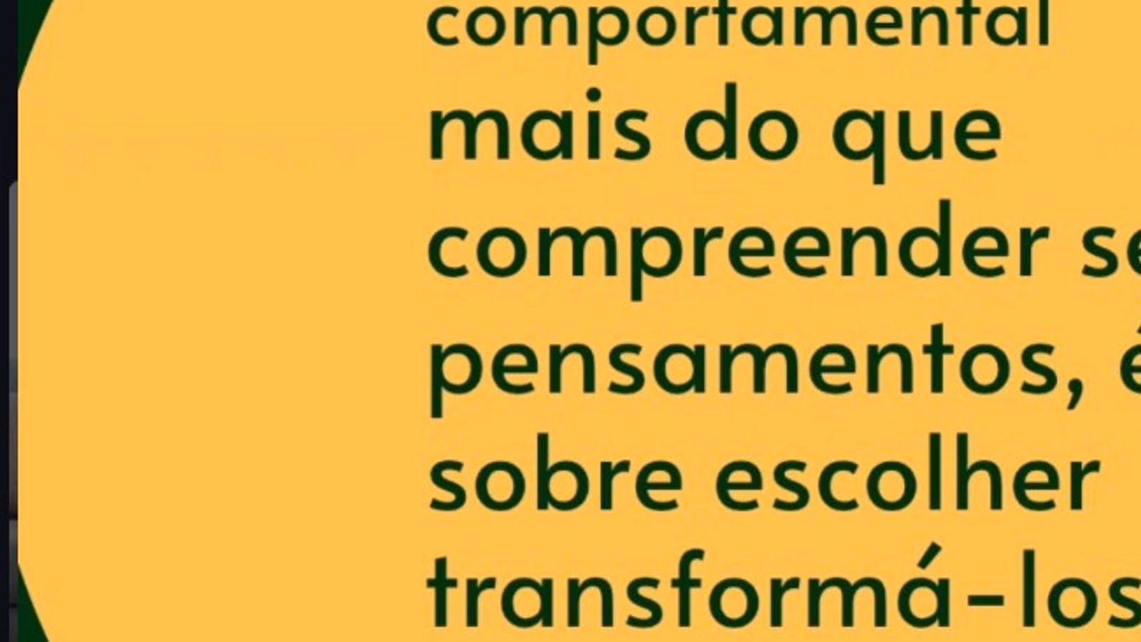 Citação editorial: na TCC, mais do que compreender pensamentos, é sobre escolher transformá-los