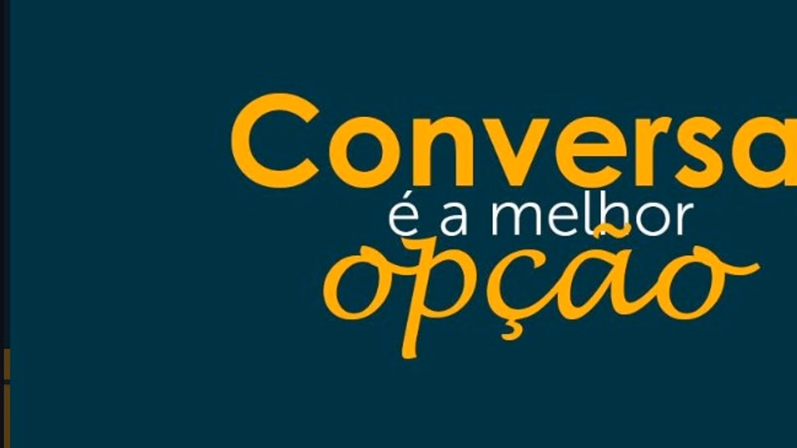 Card editorial: conversar é a melhor opção