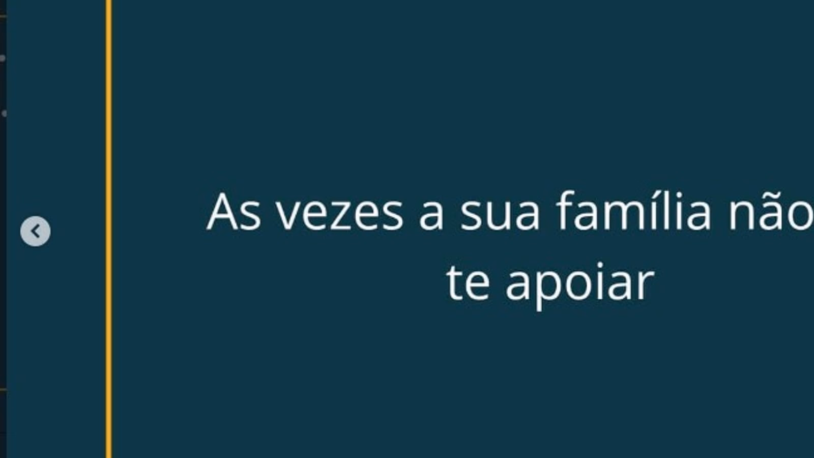 Card editorial: às vezes a sua família não vai te apoiar