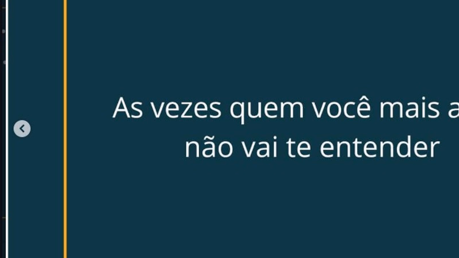 Card editorial: às vezes quem você mais ama, não vai te entender